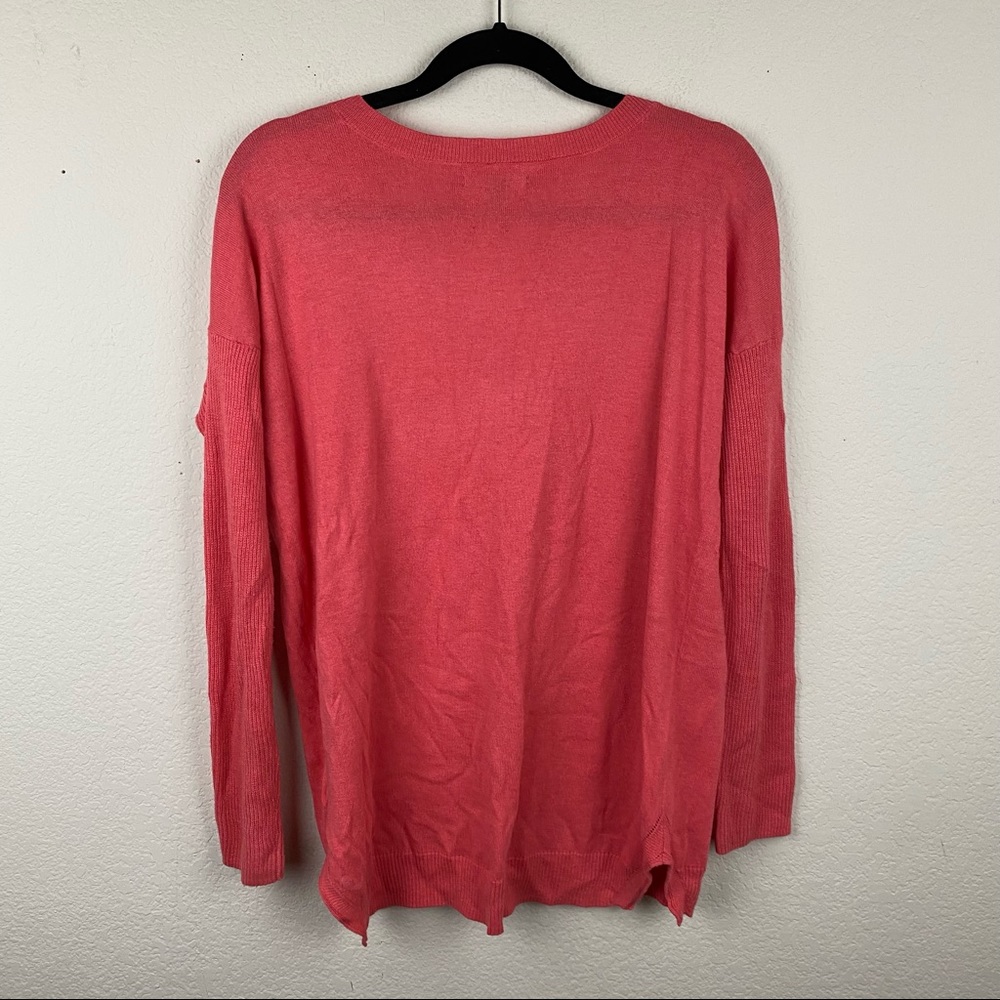 AMERICAN EAGLE Women's Coral Leggings SMALL Sweater Dolman Sleeve Cotton F84 - Picture 8 of 8